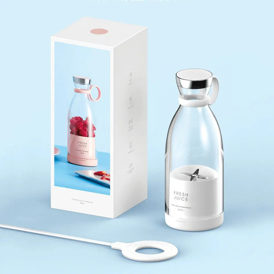 Compact Electric Smoothie and Juice Blender (RECHARGABLE)