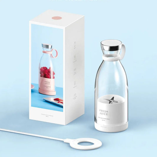 Compact Electric Smoothie and Juice Blender (RECHARGABLE)