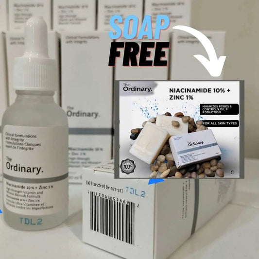 (SOAP FREE) The Ordinary Niacinamide 10% + Zinc 1% – 30ml With Barcode