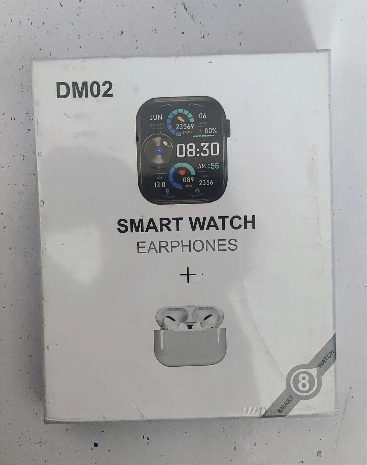 DM02 Smart Watch Pack With Earphones