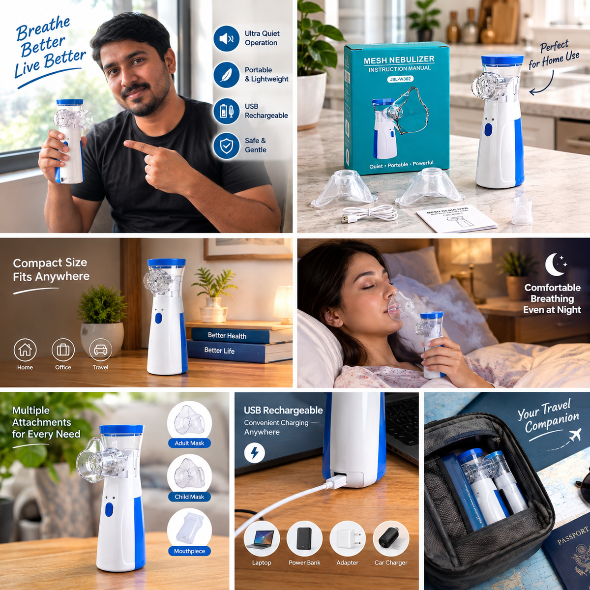 Portable Mesh Nebulizer