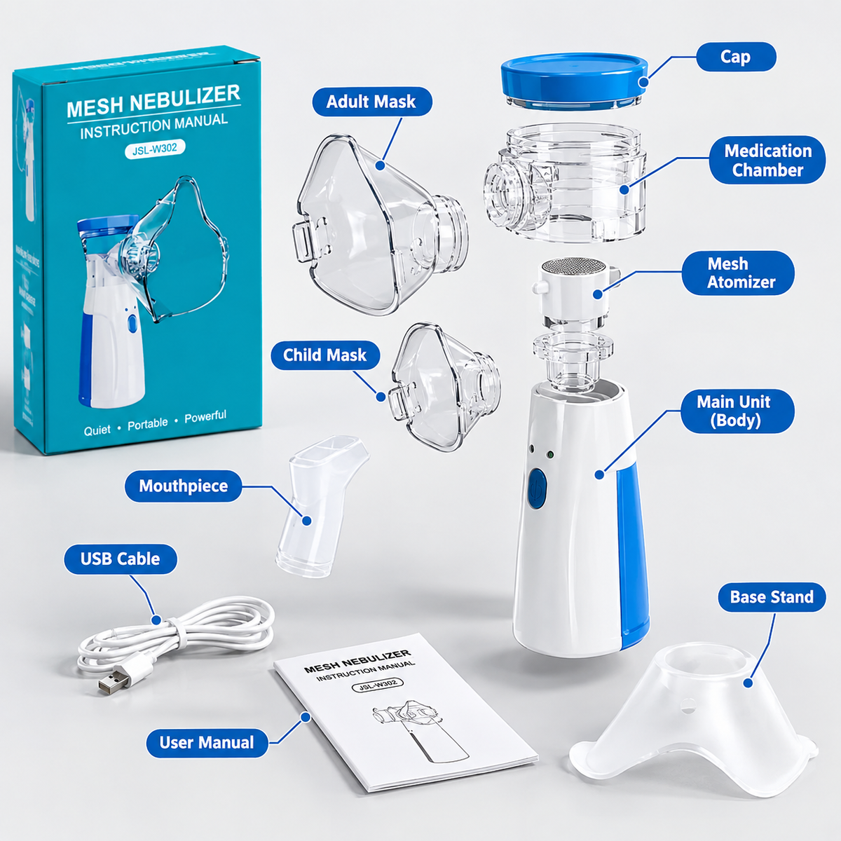 Portable Mesh Nebulizer