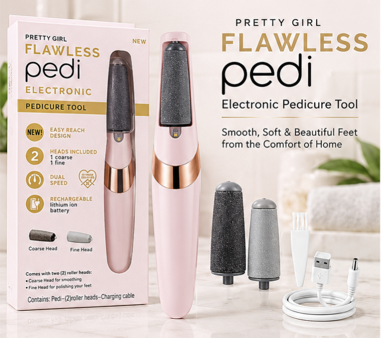 Flawless Pedi™ | Rechargeable Electric Foot Callus Remover